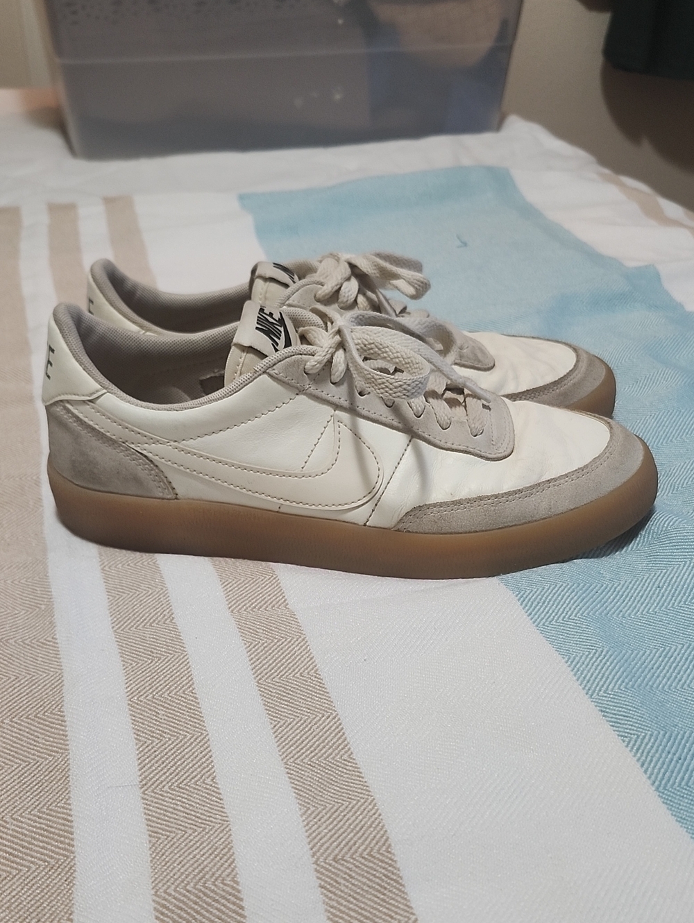 Nike Killshot Low-Top Sneakers in Cream, Taupe & Gum And Black